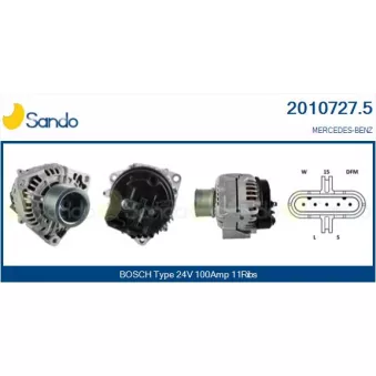 Alternateur SANDO OEM A0121540502