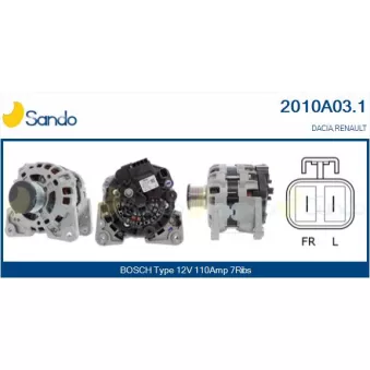 Alternateur SANDO OEM 231000803R