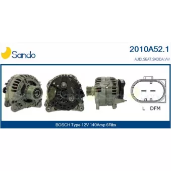 Alternateur SANDO OEM 06F903023N