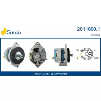 SANDO 2011600.1 - Alternateur
