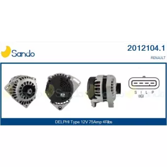 Alternateur SANDO OEM 7700872258