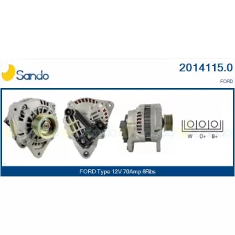 Alternateur SANDO OEM A2TA2591