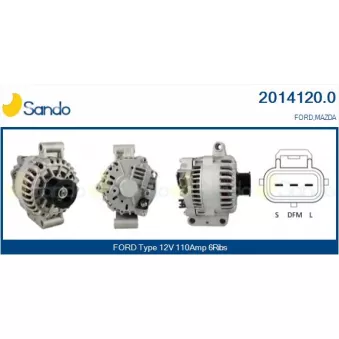 Alternateur SANDO OEM 1L8U10300CD