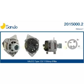 Alternateur SANDO OEM 7700854414