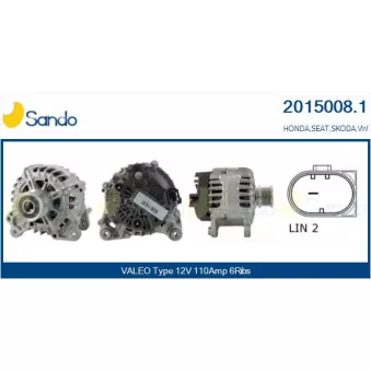 Alternateur SANDO OEM 03L903023J