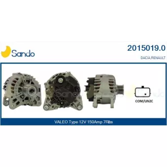 Alternateur SANDO OEM 231009350R