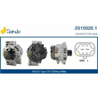Alternateur SANDO OEM 13588324