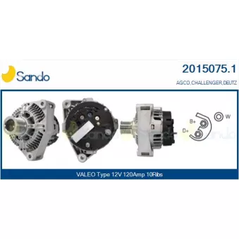 Alternateur SANDO OEM 1183427