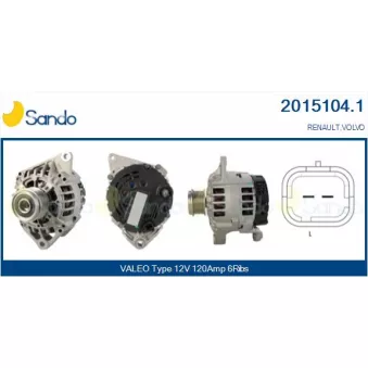 Alternateur SANDO OEM 8602556