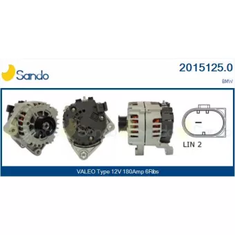 Alternateur SANDO OEM 12318509225
