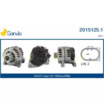 Alternateur SANDO OEM 12318509225