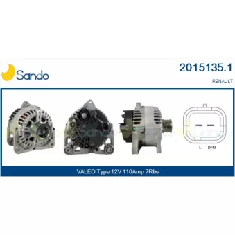 Alternateur SANDO OEM 7711135332