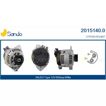 Alternateur SANDO OEM 96076616