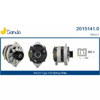 Alternateur SANDO OEM 7700807041