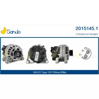 Alternateur SANDO OEM 9623727180