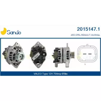 Alternateur SANDO OEM 8200690195