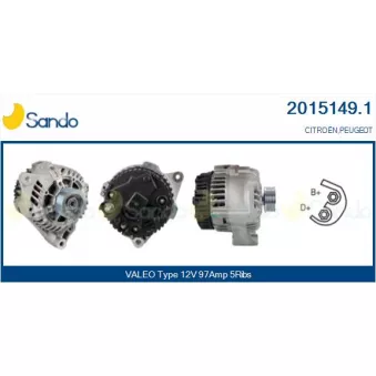 Alternateur SANDO OEM 9619429380