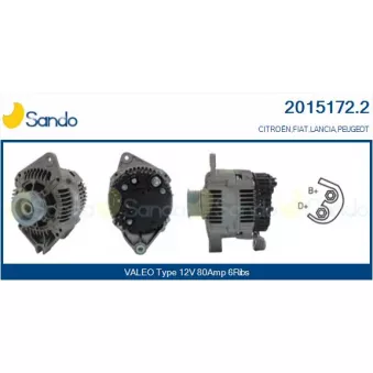 Alternateur SANDO OEM 9619333080