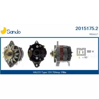 Alternateur SANDO OEM 7701351762