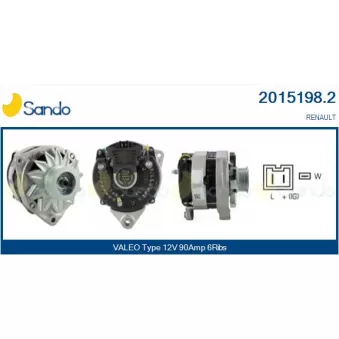 Alternateur SANDO OEM 7700805873