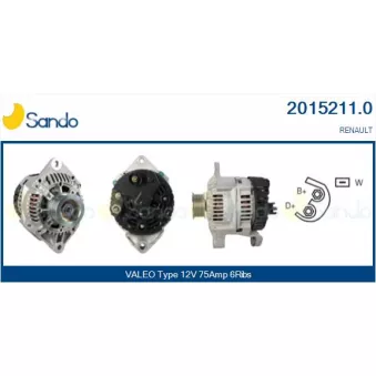 Alternateur SANDO OEM 7700436623