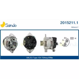 Alternateur SANDO OEM 7700436623