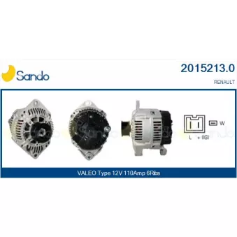 Alternateur SANDO OEM 9031316