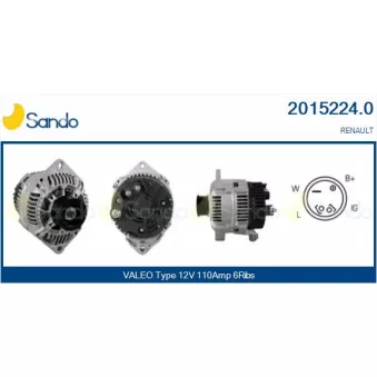 Alternateur SANDO OEM 7701499606