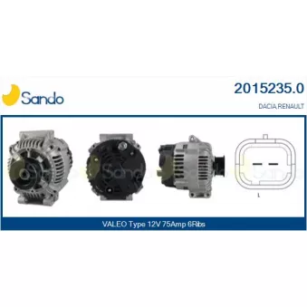 Alternateur SANDO OEM 7711134280