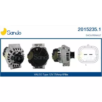 Alternateur SANDO OEM 7711134280