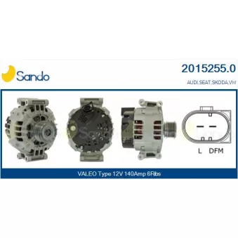 Alternateur SANDO OEM 06B903016AB