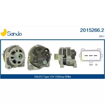 Alternateur SANDO OEM 12312247405