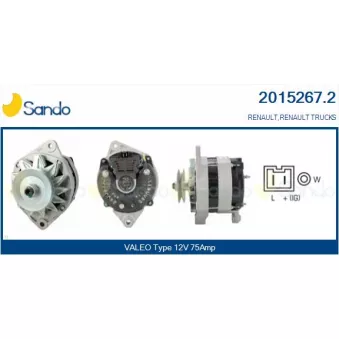 Alternateur SANDO OEM 6006000076