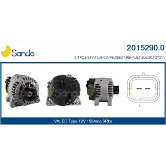 Alternateur SANDO OEM 9644529680