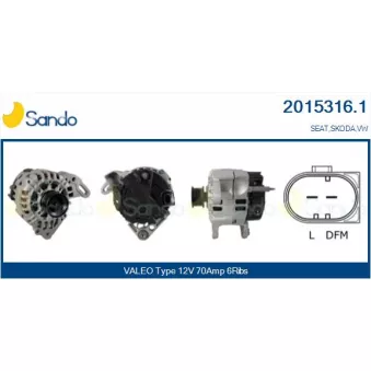 Alternateur SANDO OEM 037903025G