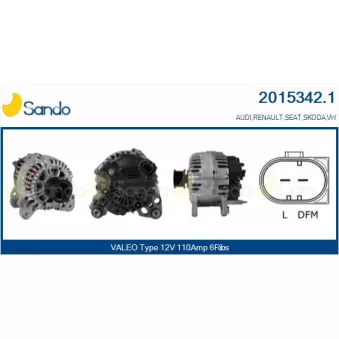Alternateur SANDO OEM 036903018B