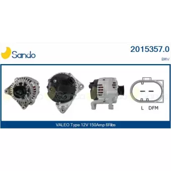 Alternateur SANDO OEM 12317797660
