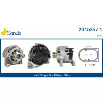 Alternateur SANDO OEM 12317797660