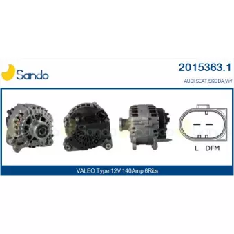 Alternateur SANDO OEM 03C903025DX