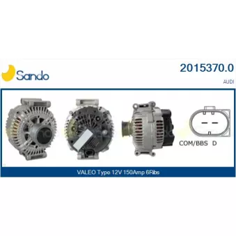 Alternateur SANDO OEM 06D903016D