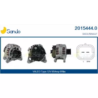 Alternateur SANDO OEM 8200674762