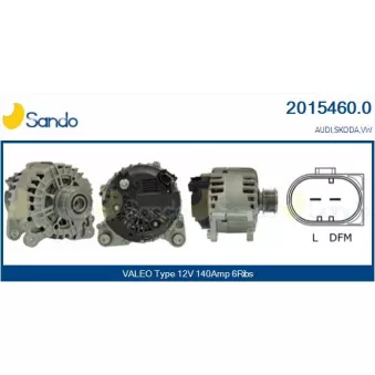 Alternateur SANDO OEM 03P903023D