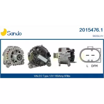 Alternateur SANDO OEM 03L903023Q