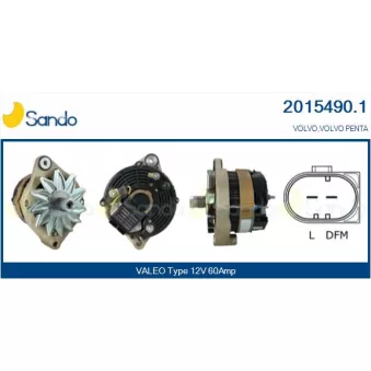 Alternateur SANDO OEM 873770