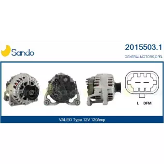 Alternateur SANDO OEM 13502594