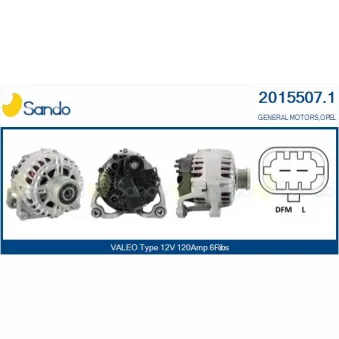 Alternateur SANDO OEM 13500586