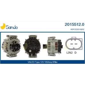 Alternateur SANDO OEM A0009067500