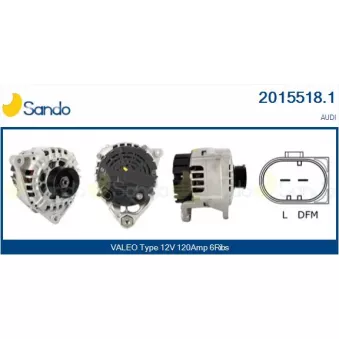 Alternateur SANDO OEM 06B903018EX