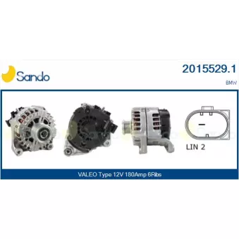 Alternateur SANDO OEM 12318578608