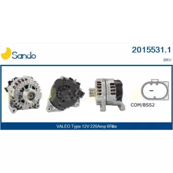Alternateur SANDO OEM 12318516094